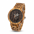 ATOLLO-209 Zebrano Wood Wristwatch