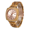 EDEN-226 Orologio da polso quadrato in vero legno