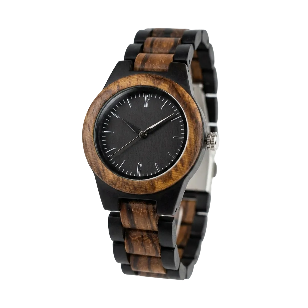 MITO-218 Orologio da polso in vero legno