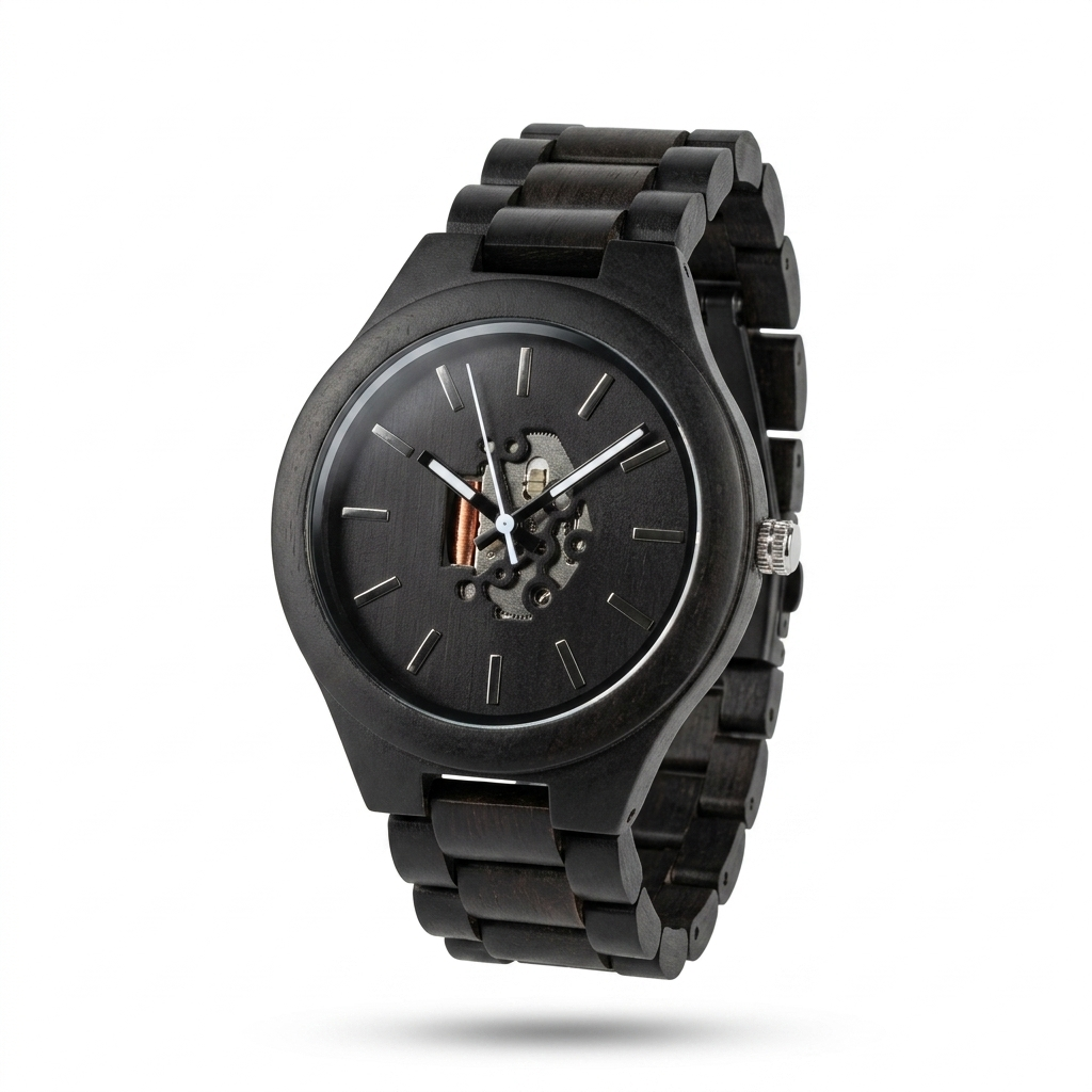 NEXUS-210 Orologio da polso in vero legno