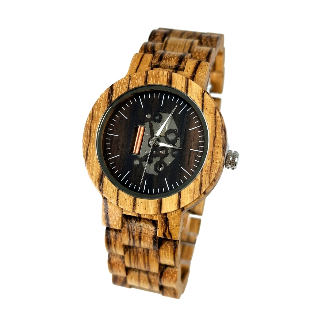 PATHOS-214 Orologio da polso in vero legno