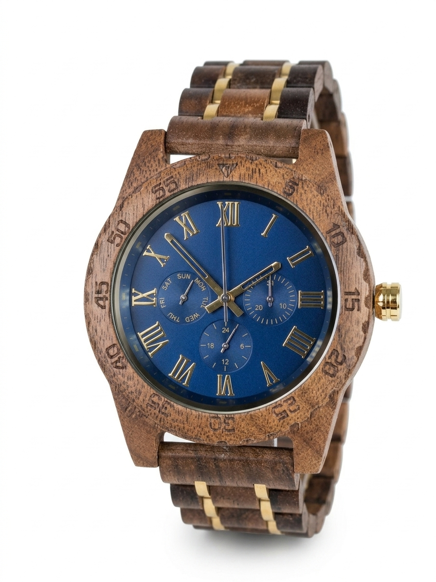 CRONO-237 Orologio da polso in vero legno