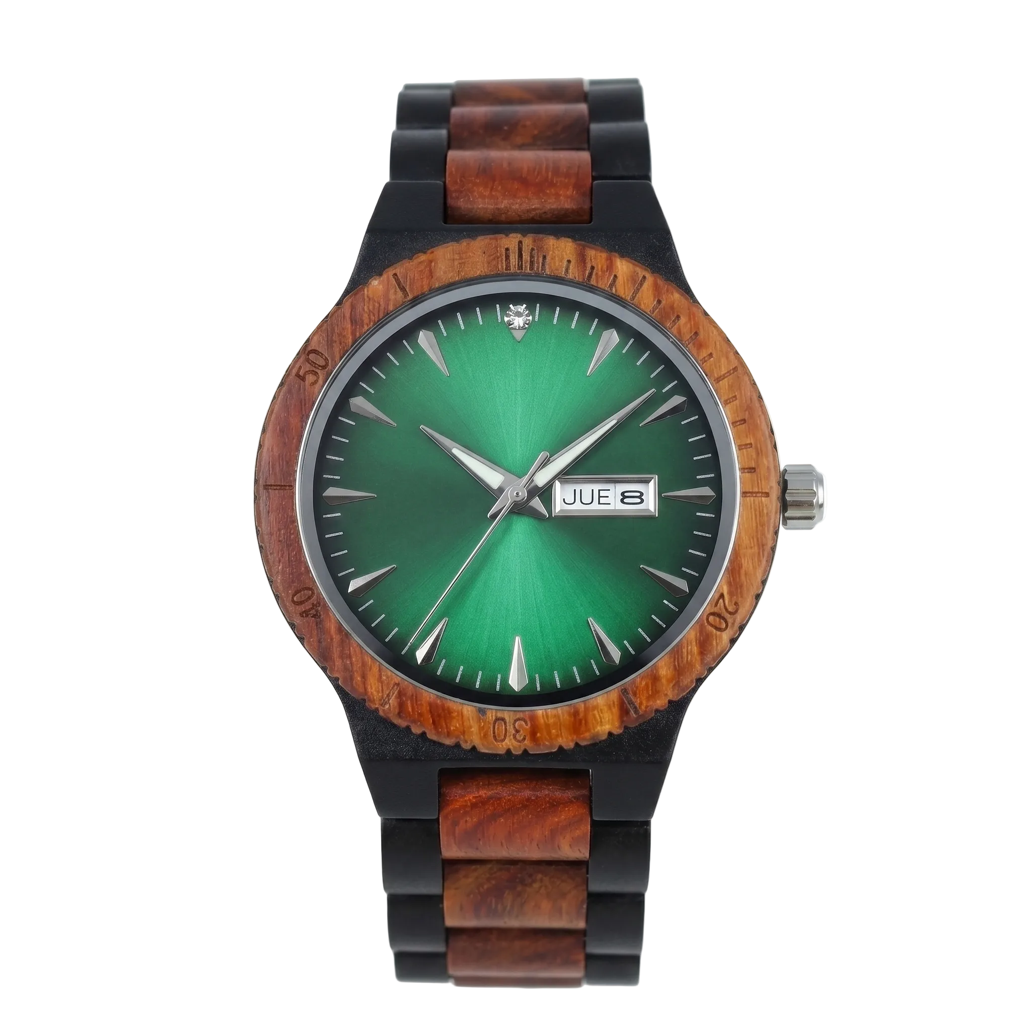 RUFINA-224 Orologio da polso in vero legno
