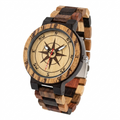 WIND-215 Genuine Wood Wristwatch